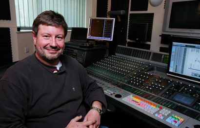 colin at the sound desk
